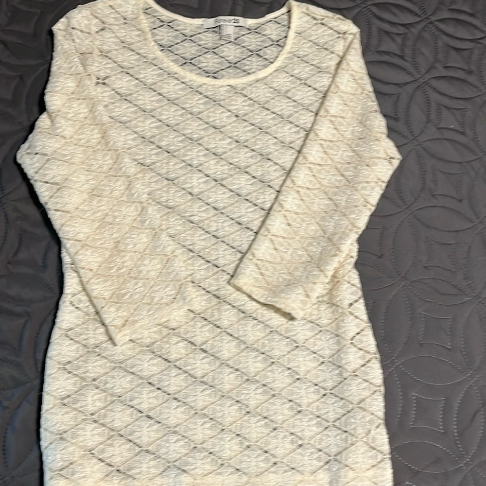 Women's Sheer Lace Boho , Cottage-core Camisole Sz L